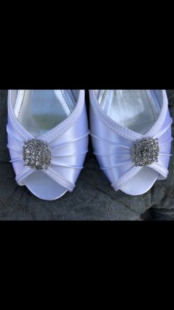 White Bridal Shoes 7.5 Size