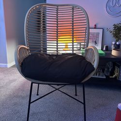 Modern Accent Lounge Chair – Boho / Mid-Century Style