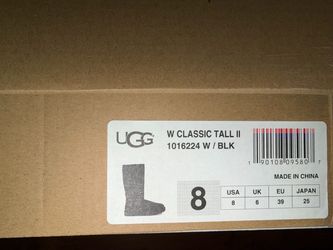 UGG Classic Tall II Women's Boots Black Size 8