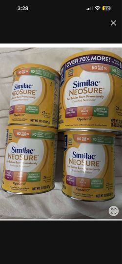 Neosure simulac  $15 for the regular cans  4 available no longer have the big can