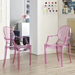 Pink Lucite Chairs BARBIE!