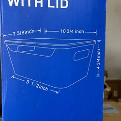 12 Pack Plastic Stora Cable Container Box Cajitas Para Guardar Cosas Nuevas 