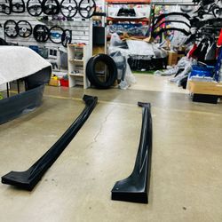 FOR 2006-11 HONDA CIVIC 4 DOOR SEDAN LX EX Si MUG RR STYLE SIDE SKIRT EXTENSION