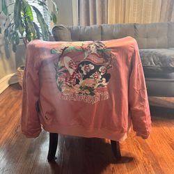 Silk Jacket For Spring And Fall. All Embroidered  Size Xl