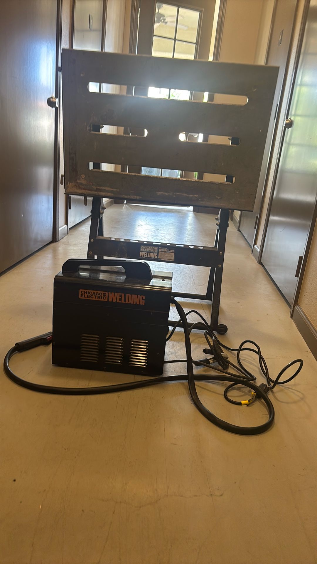 Welder And Table