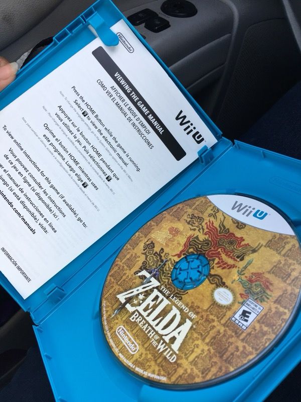 The Legend of Zelda: Breath of the Wild Wii U Complete with Manual no  scratches