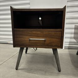 Side Table  With Charging Port 