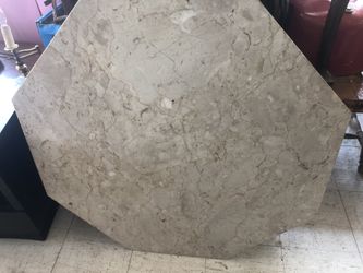 Octagon shape solid marble top 38 x 38