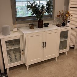 Cabinet with glass window door