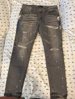 Grey Purple Jeans Size 33