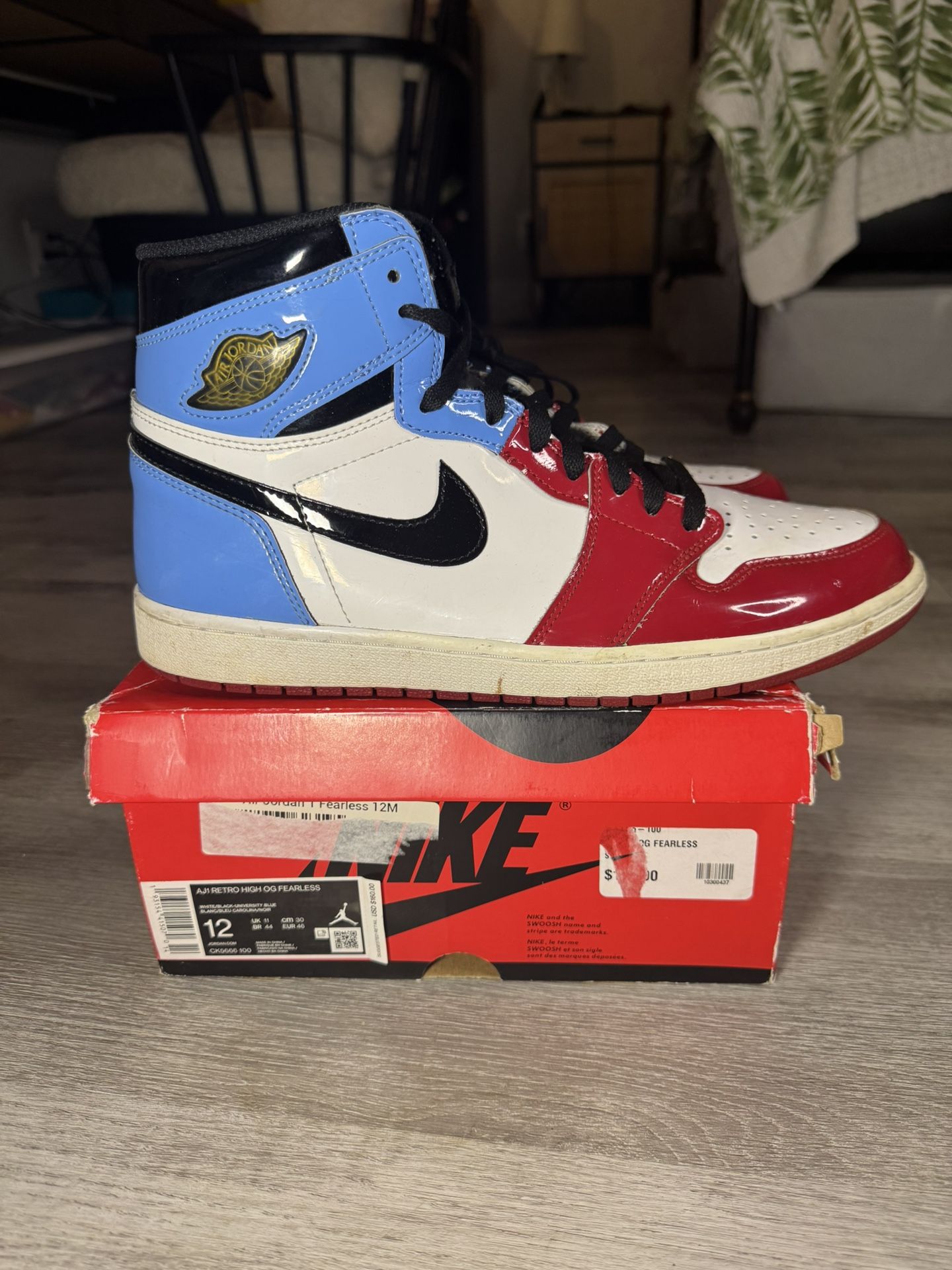 Size 12 - Jordan 1 Retro OG High Fearless (CK5666-100)