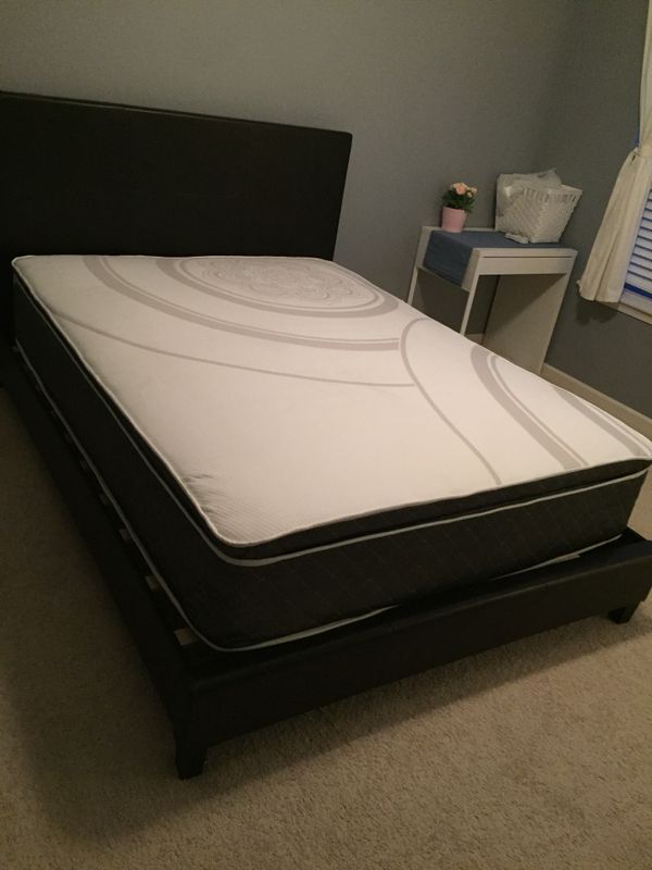 Brand New Queen Size Bed With Pillow Top Mattress 350 For Brand New Queen Size Bed With Pillow Top Mattress 350