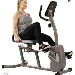Magnetic Recumbent Exercise Bike with workout easy adjustable seat device holder RMPand pulse rate monitering