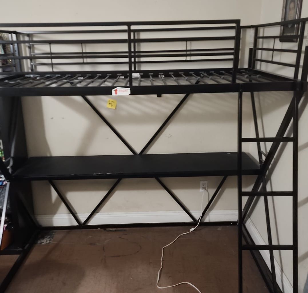 Twin Size Loft Bed With Desk