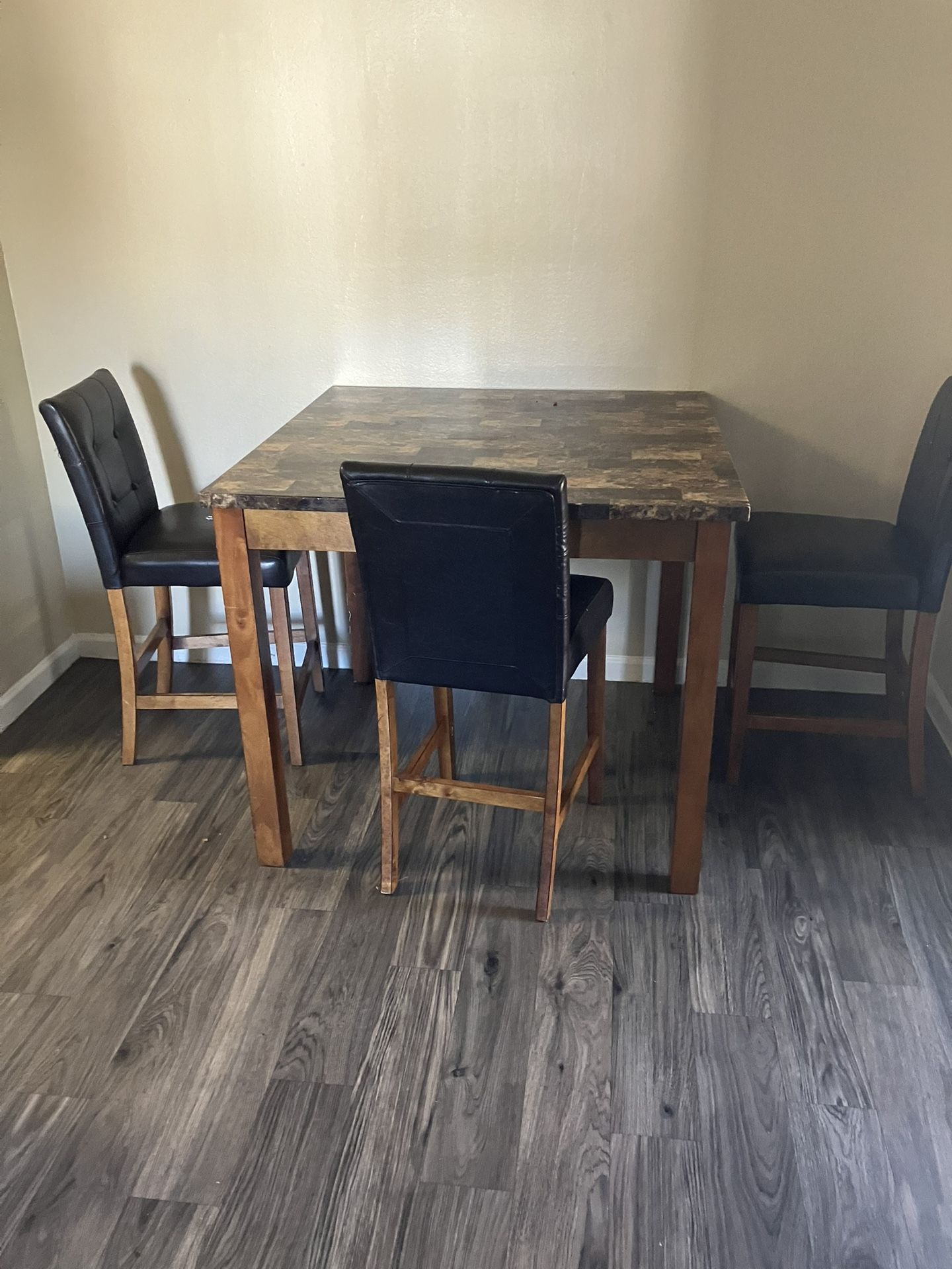 Table And 3 Chairs