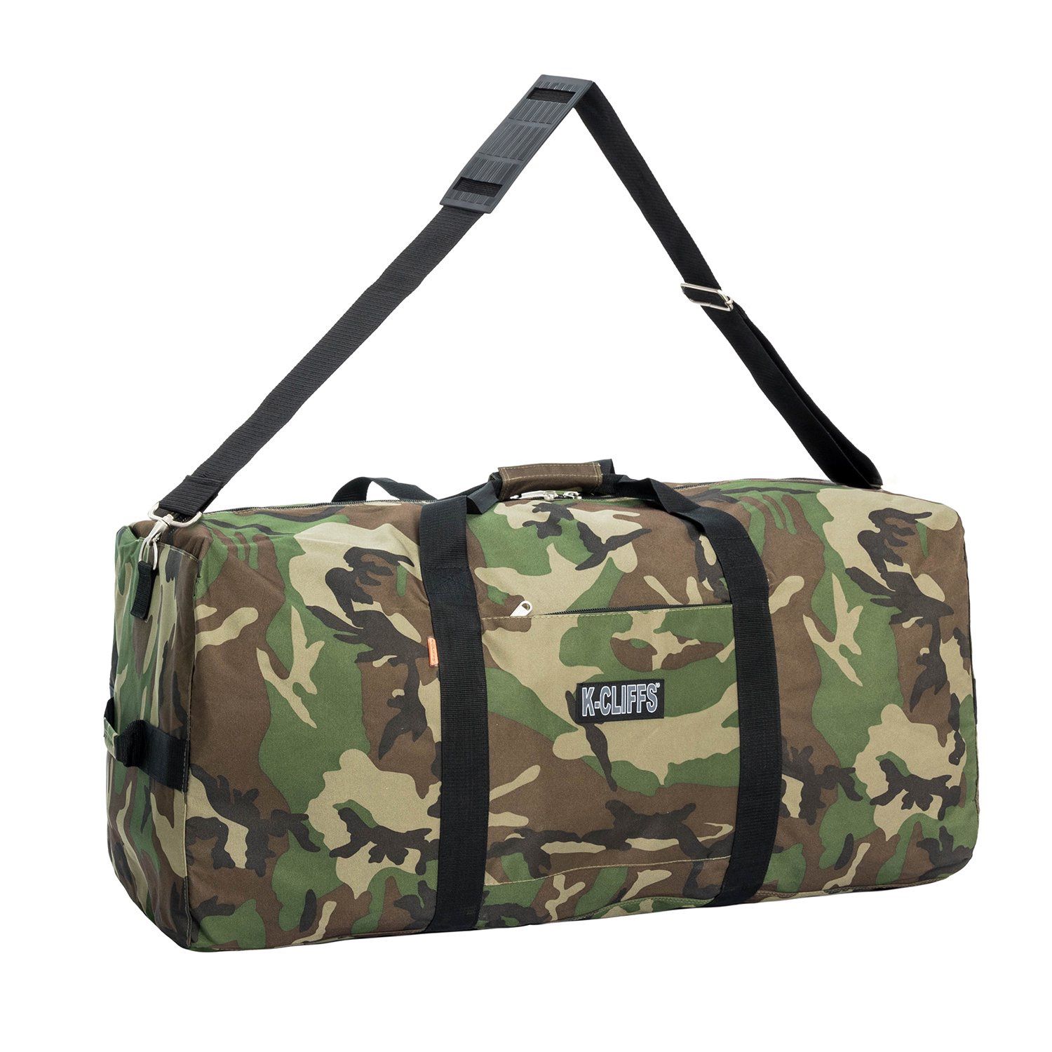 Camouflage Heavy Duty Cargo Duffel Gym Bag Large Square Camo Sport Gear Drum Set Army Military Equipment Hardware Travel Bags Rooftop Rack Camping Bag