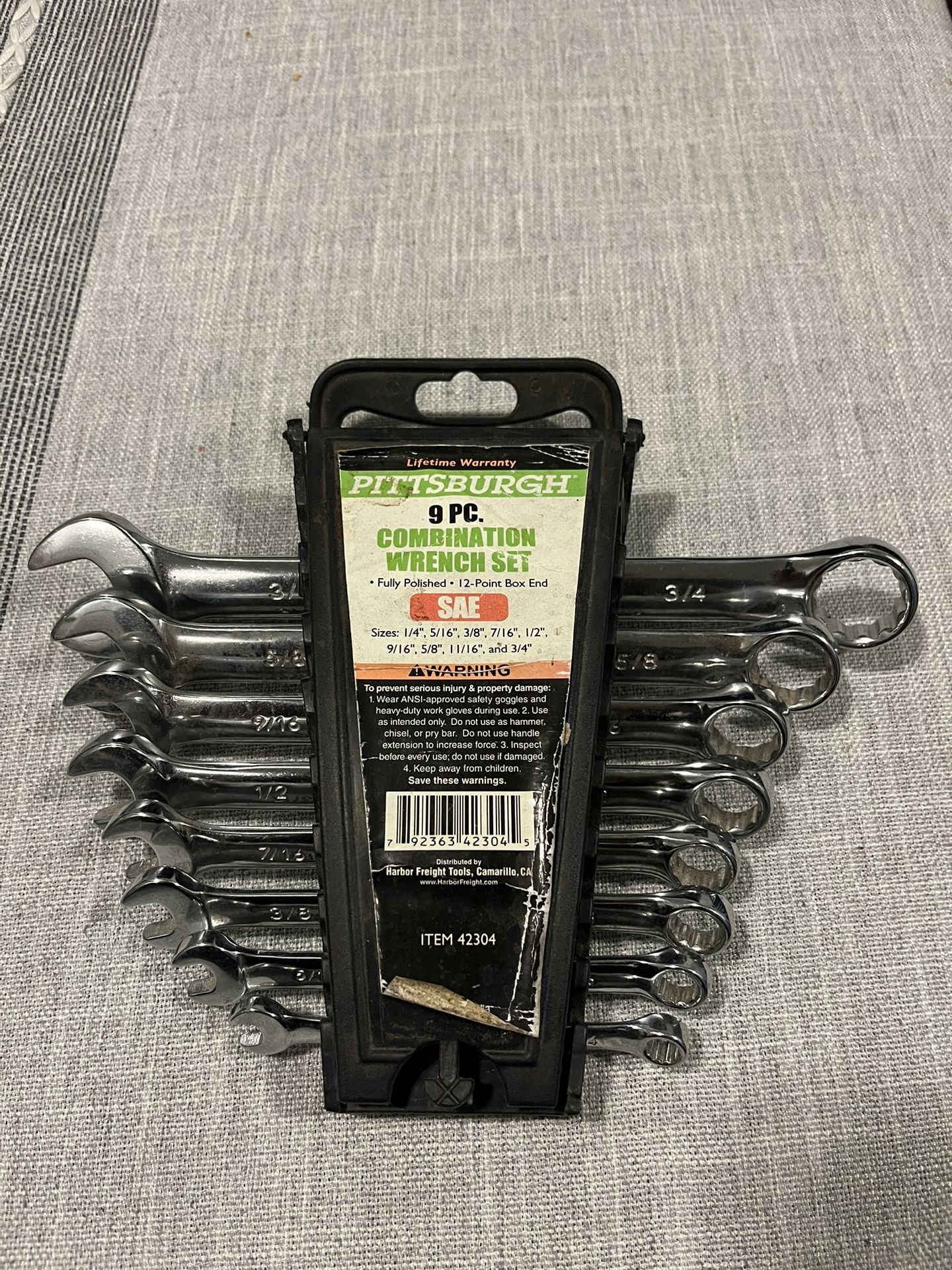 PITTSBURGH COMBINATION WRENCH SET for Sale in San Bernardino, CA OfferUp