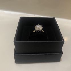 WS1 Moissanite Engagement Ring