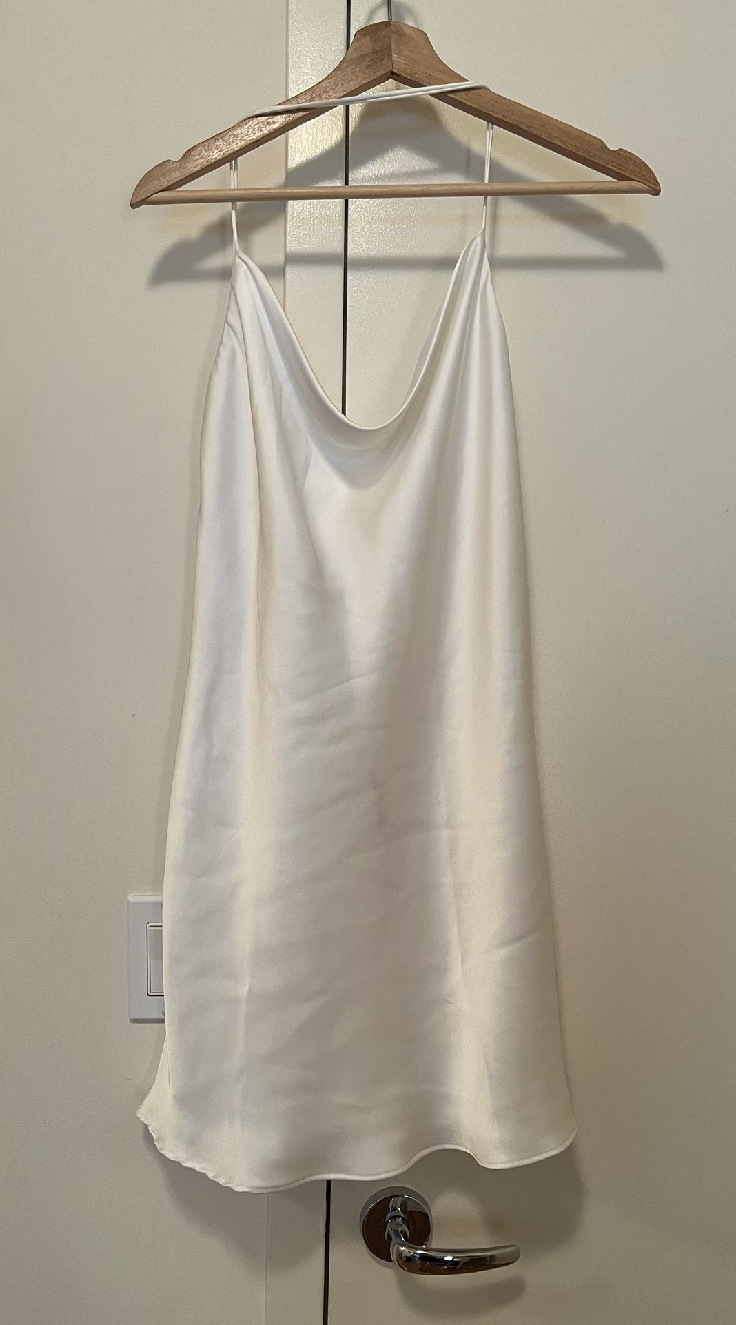 White Silk Tank Top Or Mini Dress