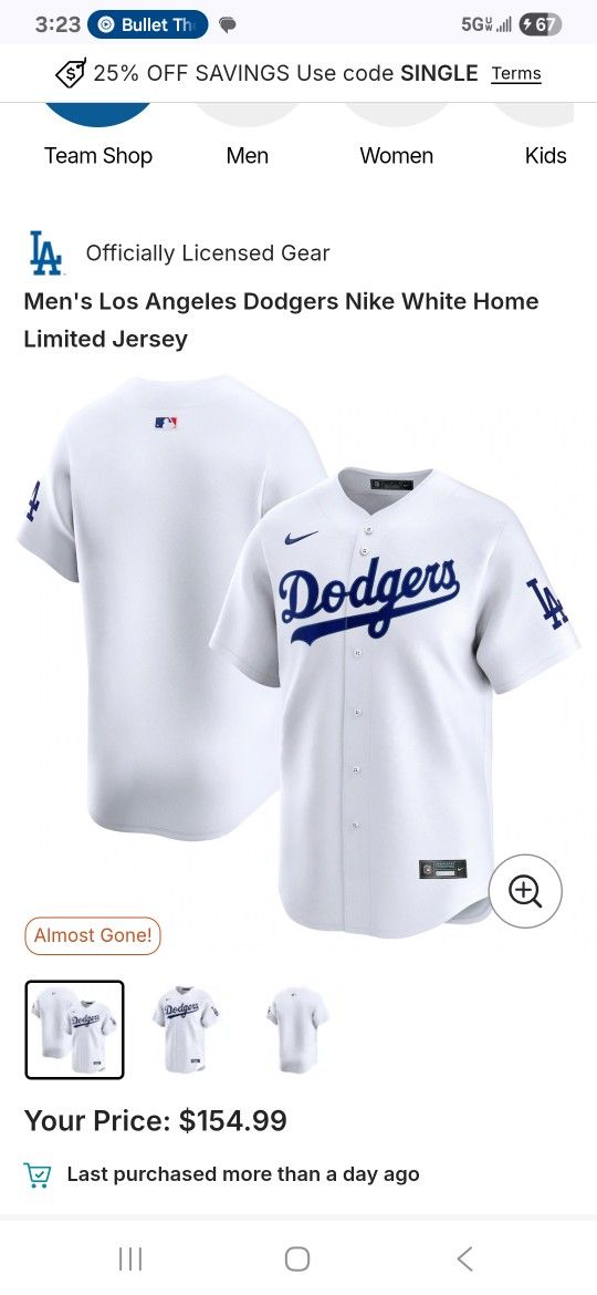 Nike Dri-Fit ADV Limited Edition Dodgers Jersey