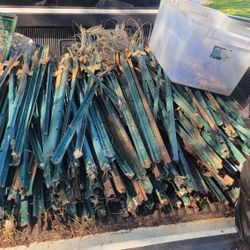 Around 300 Electric Fence Post w/ Insulators and Wire