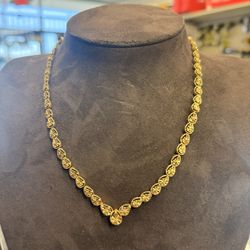 14KT Pear Shape Link Chain 43787-1