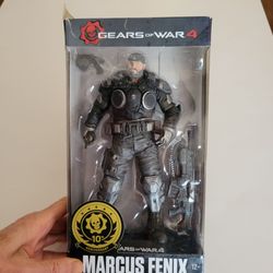 McFarlane Toys Gears of War 4 Marcus Fenix Action Figure 10th 
Anniversary New. New , in original packaging. Outer box slightly 
damaged, please see t