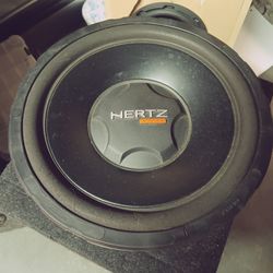 Hertz shallow mount 12" Subwoofer. High Quality 700 Watt RMS. FREE DELIVERY DEMO PORTLAND VANCOUVER AREA