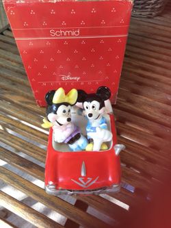 Disney Schmid Mickey Minnie Mouse Car Music Box