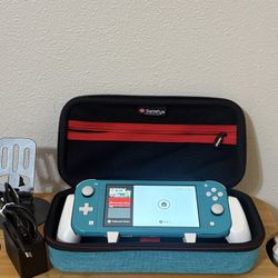 Nintendo Switch Lite + Satisfye Grip - Turquoise