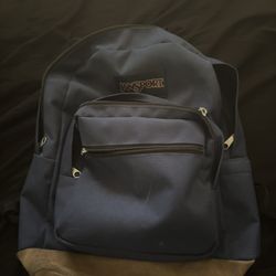 Navy Blue Jansport Backpack