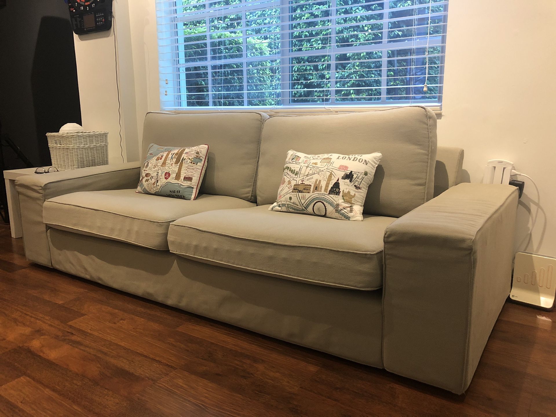 Beige sofa