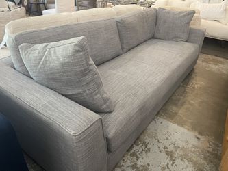 New Sofa grey fabric plush and comfortable delivery available
