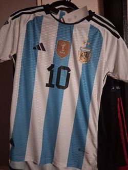 Messi 2022 Argentina World Cup Champions Jersey