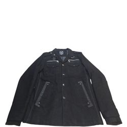 LABEL X JACKET/ COAT BLACK SIZE M MENS