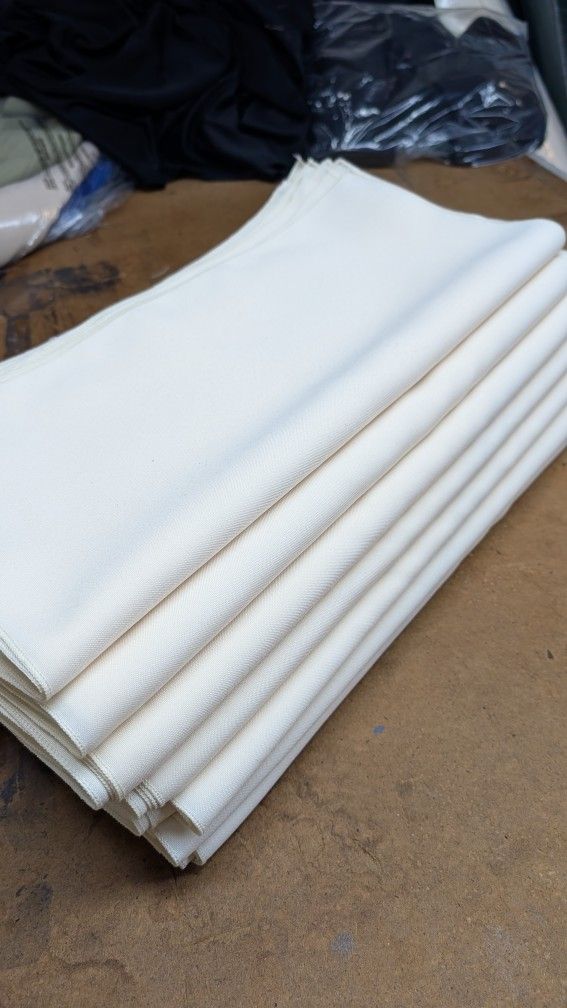 Ivory Polyester Napkins Cervilletas Wedding Party Quince