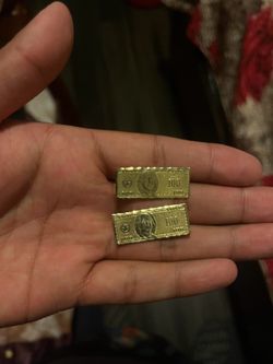 hundred dollar bill earrings