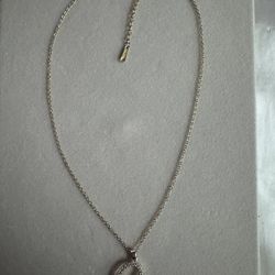 Stainless Steel Gold Heart Charm 18” Necklace  $20 