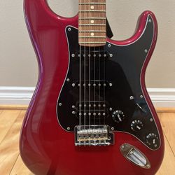 Fender Player II Stratocaster HSS Rosewood Fingerboard Limited-Edition Candy Red Burst Solid Body Electric Guitar