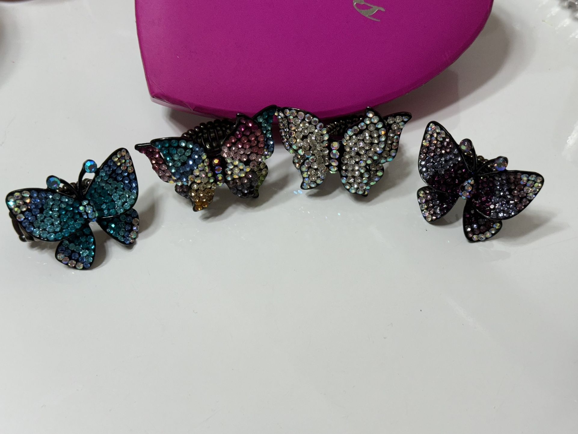 Butterflies Rings Band is elastic for all sizes