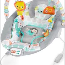 Bright Starts Comfy Baby Bouncer Soothing Vibrations Infant Seat