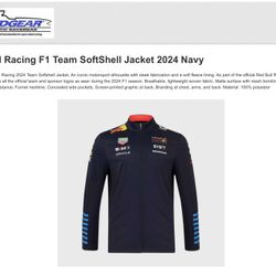 Red Bull Racing F1 Team SoftShell Jacket 2024 Navy -New 125.00