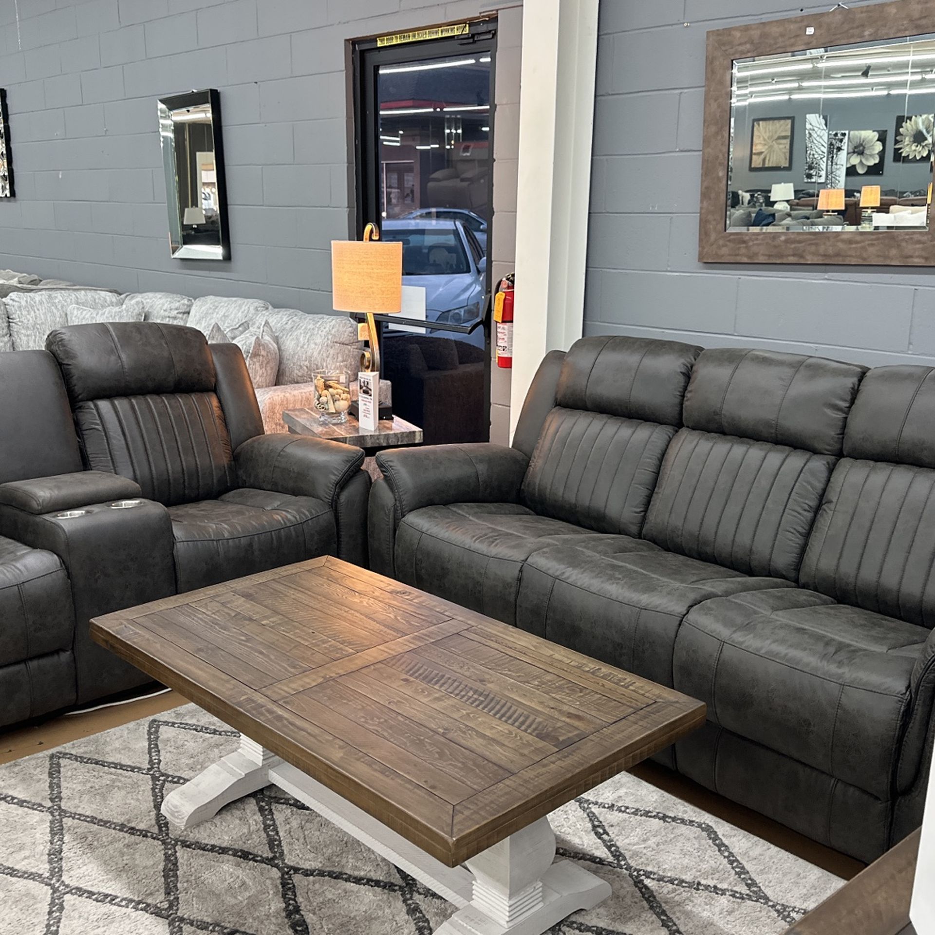 Sofa And Love Seat With Recliners