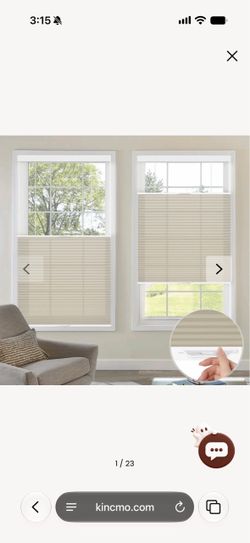 Hunter Douglas top-down bottom up blackout shades for three windows
