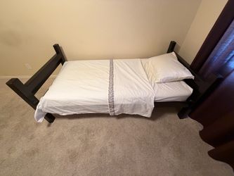 Twin Size Bed With Mattress, Pillow.