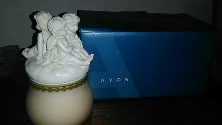 Avon collectible cherub candle* brand new