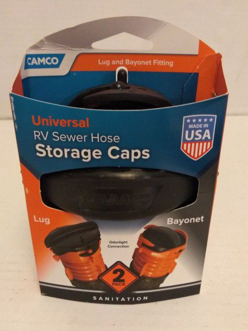 Photo $2 Brand New 2 Pack Universal RV Sewer Hose Storage Caps 3 Available
