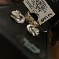 Diamond Earrings  & Gold nugget Ring For A Toddler 