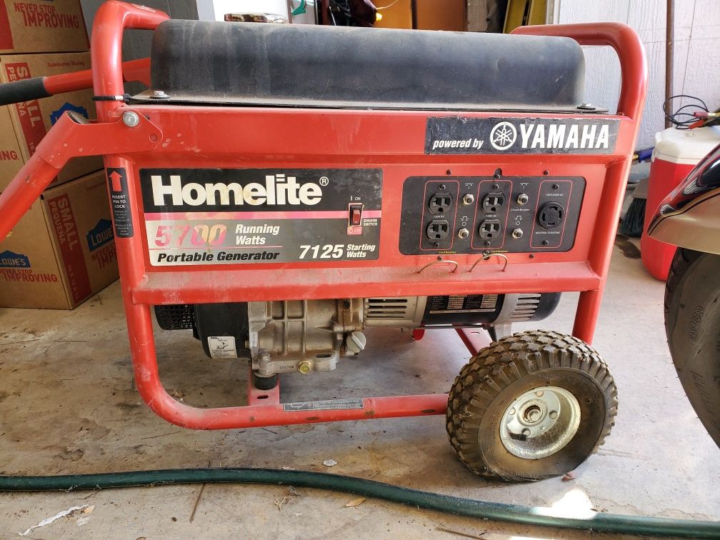 Homelite 5700 watt generator