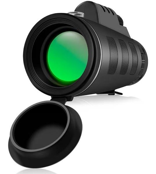 40x60 Monocular Telescopes for Adults,HD Waterproof BAK4 Prism FMC Monocular with Universal Smartphone Adapter & Tripod, Portable Monoculars for Bird 